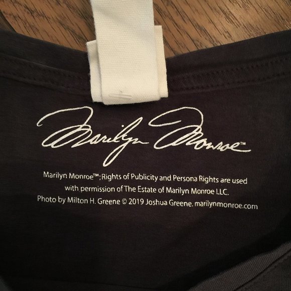 Marilyn Monroe T-Shirt H&M Women's Short Sleeve T shirt Colour Gray Size Large - Picture 9 of 10